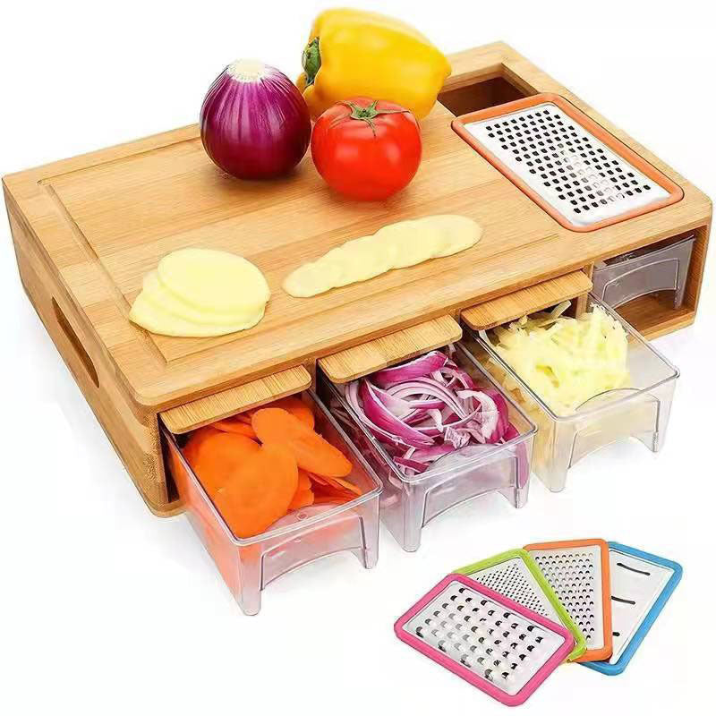 Discover the Ultimate Bamboo Multi-functional Vegetable Cutting Board